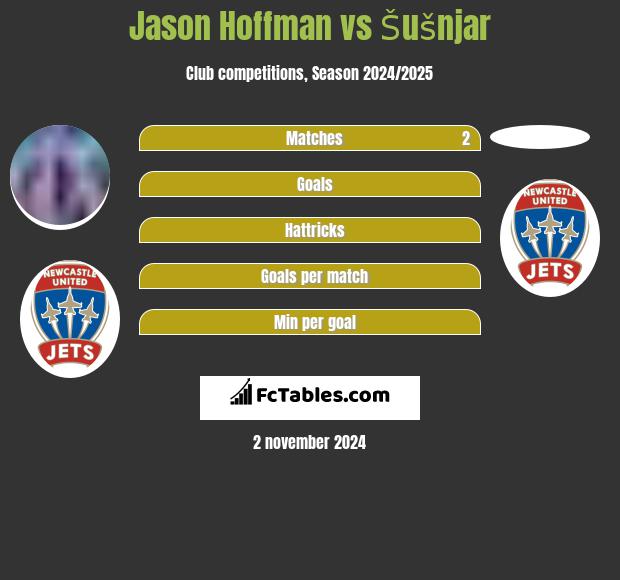 Jason Hoffman vs Šušnjar h2h player stats