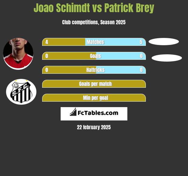 Joao Schimdt vs Patrick Brey h2h player stats