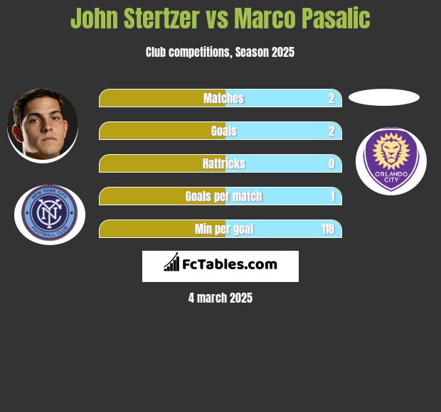 John Stertzer vs Marco Pasalic h2h player stats