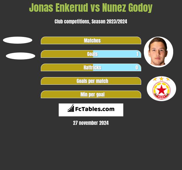 Jonas Enkerud vs Nunez Godoy h2h player stats