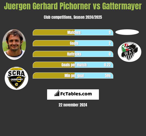 Juergen Gerhard Pichorner vs Gattermayer h2h player stats