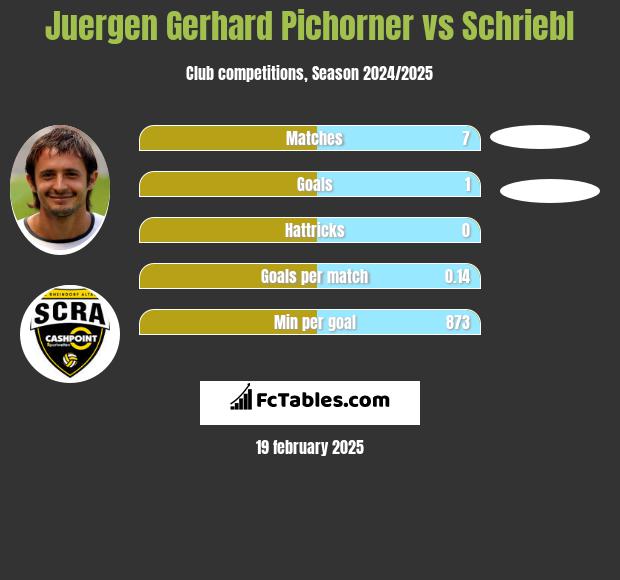 Juergen Gerhard Pichorner vs Schriebl h2h player stats