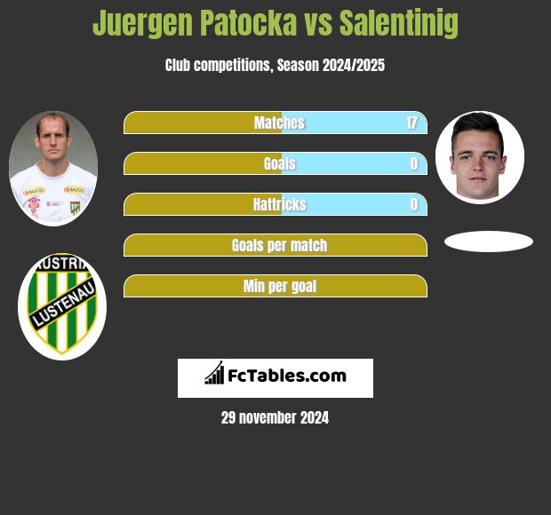 Juergen Patocka vs Salentinig h2h player stats