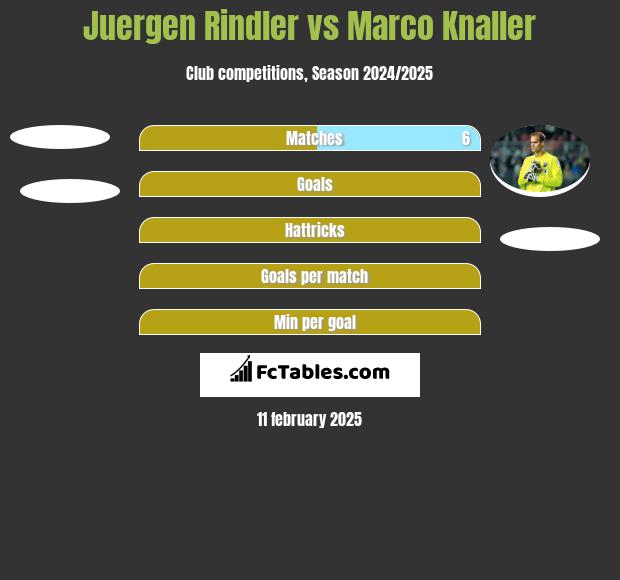 Juergen Rindler vs Marco Knaller h2h player stats