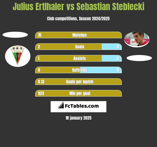 Julius Ertlhaler vs Sebastian Steblecki h2h player stats