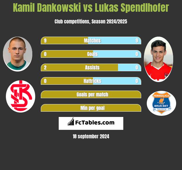 Kamil Dankowski vs Lukas Spendlhofer h2h player stats