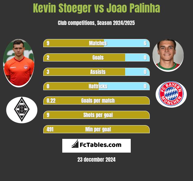 Kevin Stoeger vs Joao Palinha h2h player stats