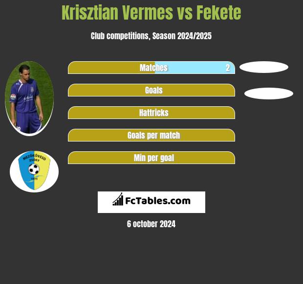 Krisztian Vermes vs Fekete h2h player stats