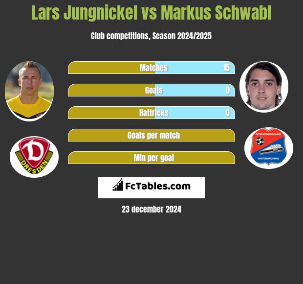 Lars Jungnickel vs Markus Schwabl h2h player stats