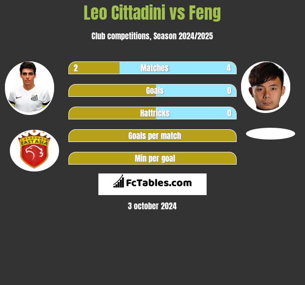 Leo Cittadini vs Feng h2h player stats