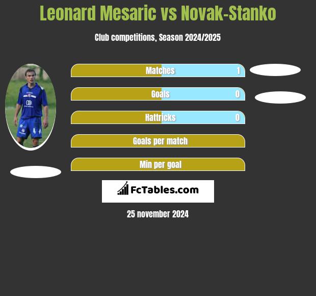 Leonard Mesaric vs Novak-Stanko h2h player stats