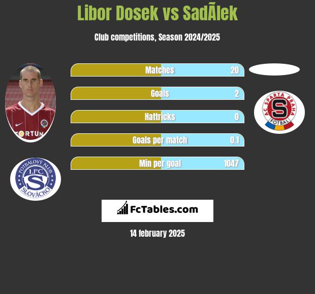 Libor Dosek vs SadÃ­lek h2h player stats