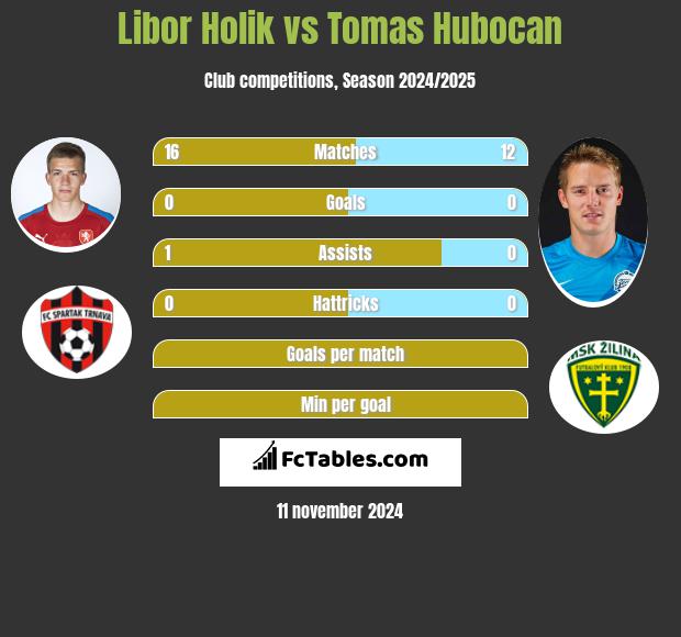 Libor Holik vs Tomas Hubocan h2h player stats