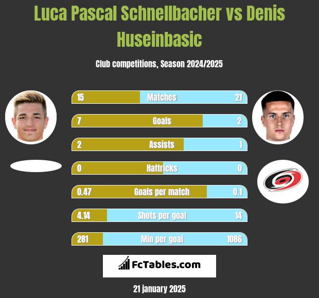 Luca Pascal Schnellbacher vs Denis Huseinbasic h2h player stats