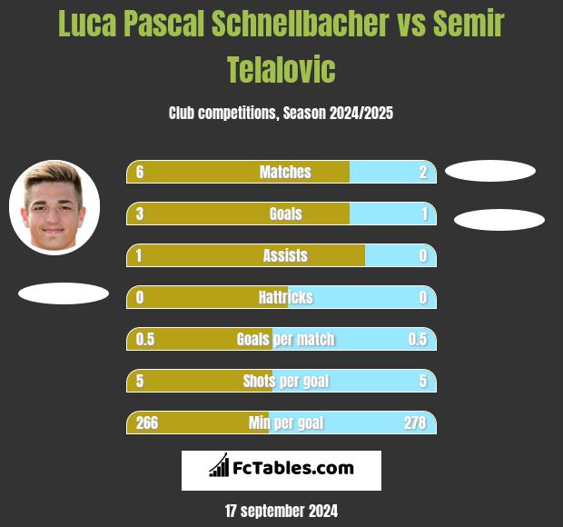 Luca Pascal Schnellbacher vs Semir Telalovic h2h player stats