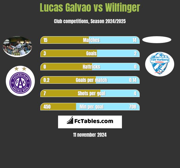 Lucas Galvao vs Wilfinger h2h player stats