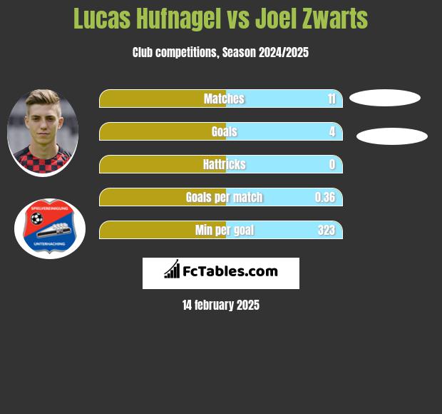 Lucas Hufnagel vs Joel Zwarts h2h player stats