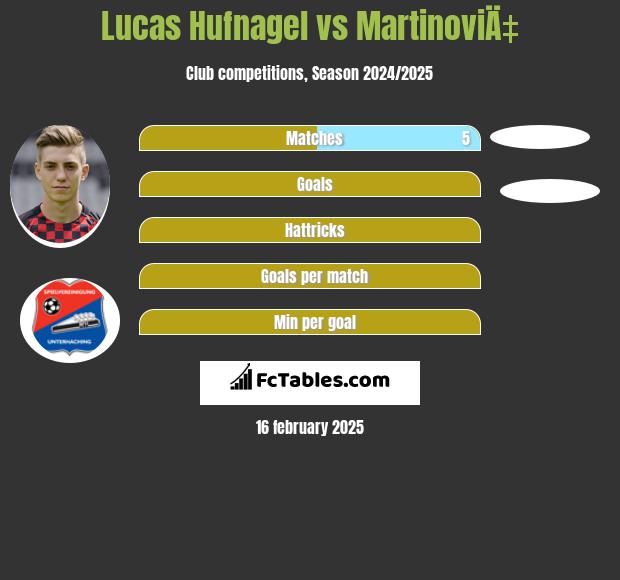 Lucas Hufnagel vs MartinoviÄ‡ h2h player stats