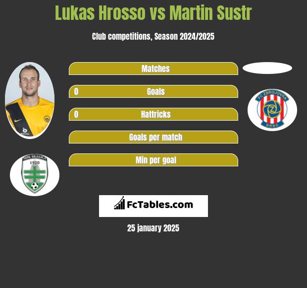 Lukas Hrosso vs Martin Sustr h2h player stats