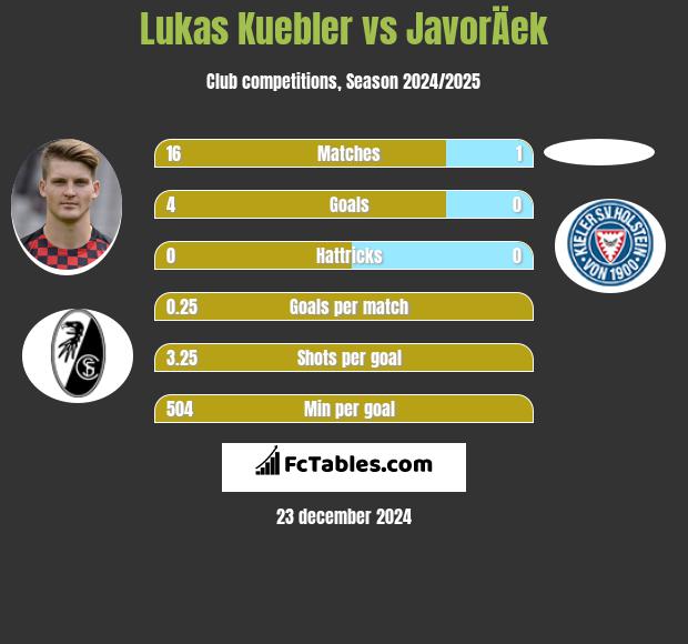 Lukas Kuebler vs JavorÄek h2h player stats