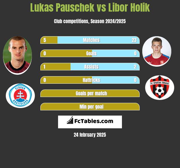 Lukas Pauschek vs Libor Holik h2h player stats