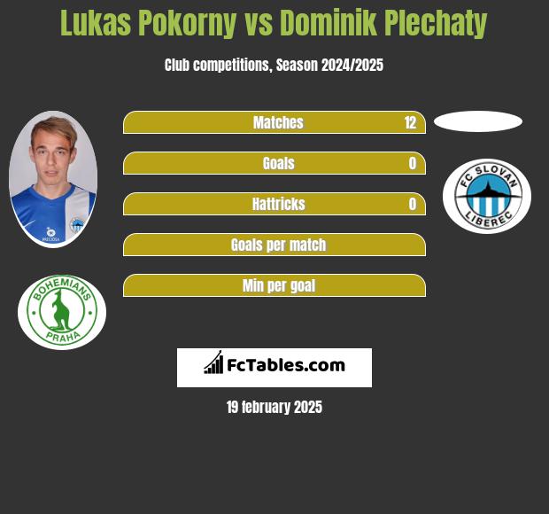 Lukas Pokorny vs Dominik Plechaty h2h player stats