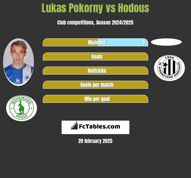 Lukas Pokorny vs Hodous h2h player stats