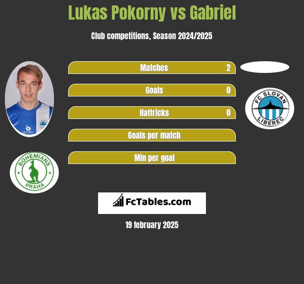 Lukas Pokorny vs Gabriel h2h player stats