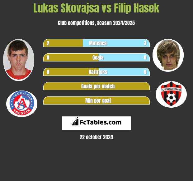 Lukas Skovajsa vs Filip Hasek h2h player stats