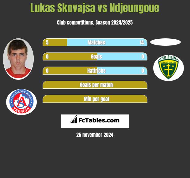 Lukas Skovajsa vs Ndjeungoue h2h player stats