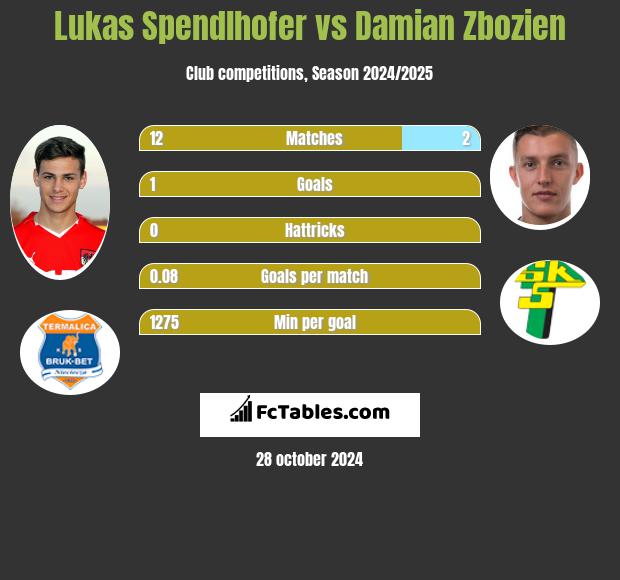 Lukas Spendlhofer vs Damian Zbozień h2h player stats