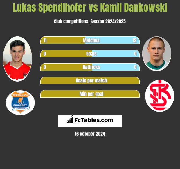 Lukas Spendlhofer vs Kamil Dankowski h2h player stats