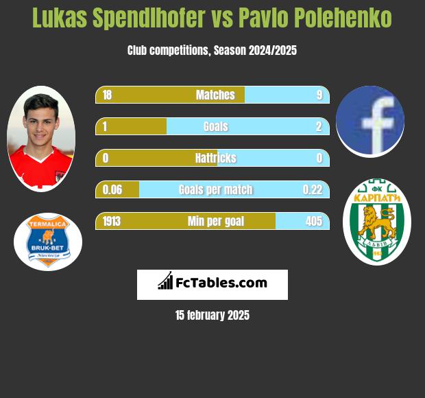 Lukas Spendlhofer vs Pavlo Polehenko h2h player stats