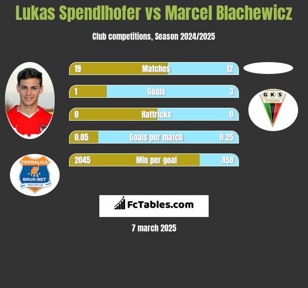 Lukas Spendlhofer vs Marcel Blachewicz h2h player stats