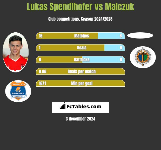 Lukas Spendlhofer vs Malczuk h2h player stats