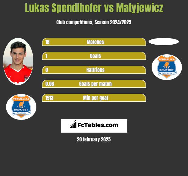 Lukas Spendlhofer vs Matyjewicz h2h player stats