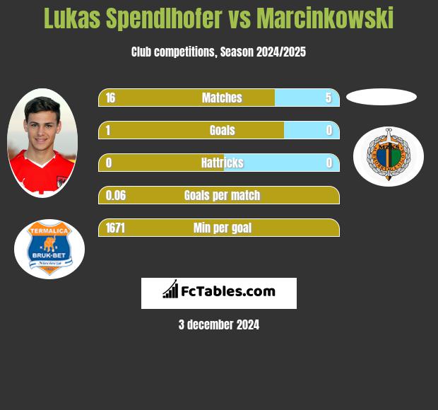 Lukas Spendlhofer vs Marcinkowski h2h player stats