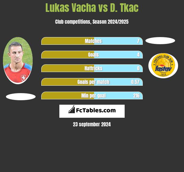 Lukas Vacha vs D. Tkac h2h player stats