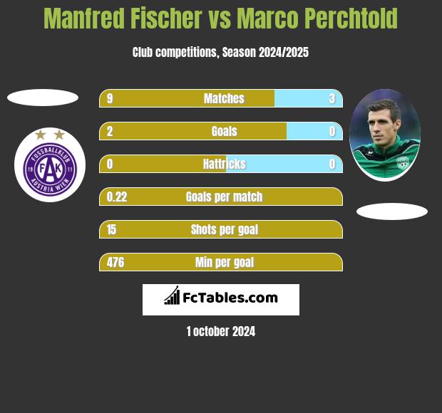 Manfred Fischer vs Marco Perchtold h2h player stats