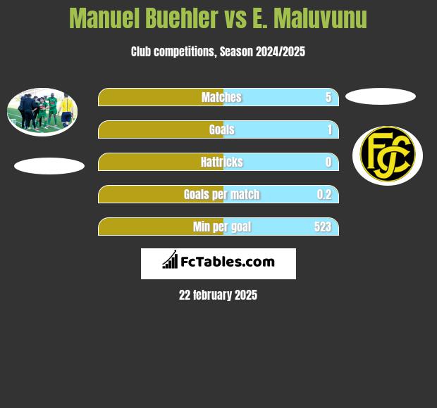 Manuel Buehler vs E. Maluvunu h2h player stats