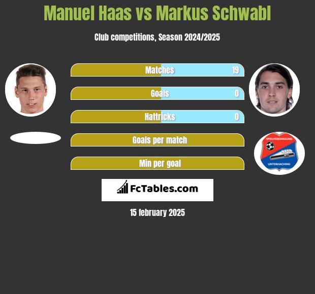 Manuel Haas vs Markus Schwabl h2h player stats