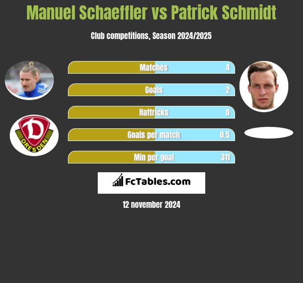 Manuel Schaeffler vs Patrick Schmidt h2h player stats