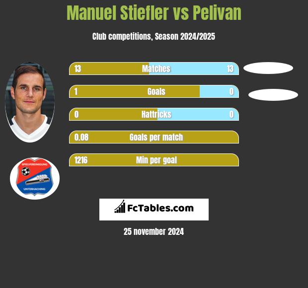 Manuel Stiefler vs Pelivan h2h player stats