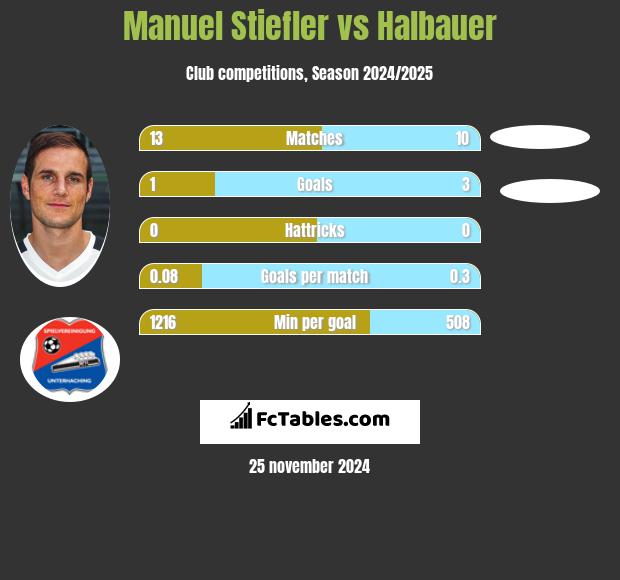 Manuel Stiefler vs Halbauer h2h player stats