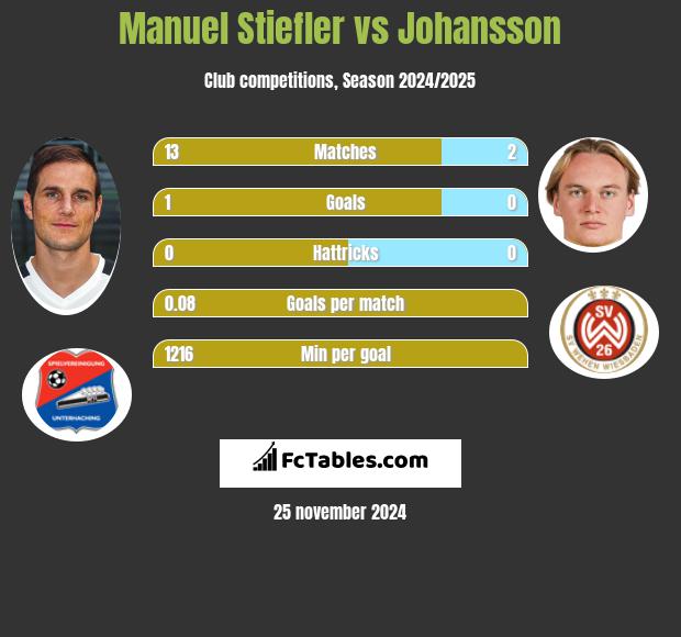 Manuel Stiefler vs Johansson h2h player stats