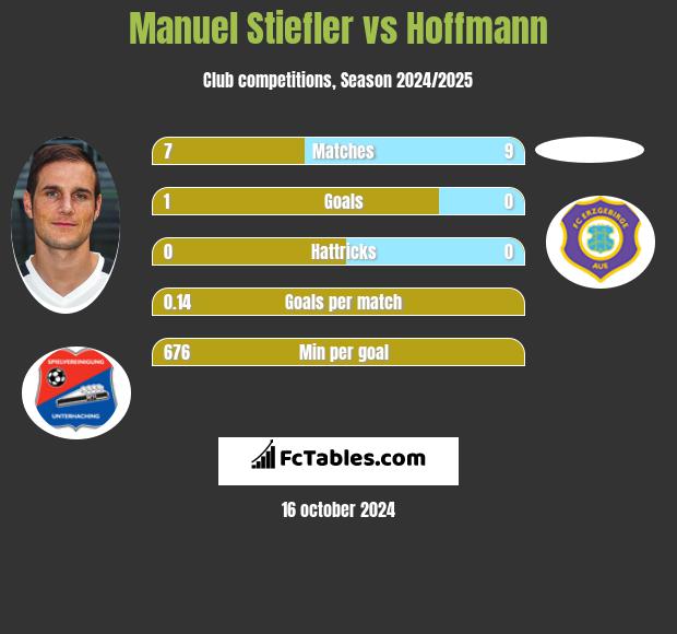 Manuel Stiefler vs Hoffmann h2h player stats