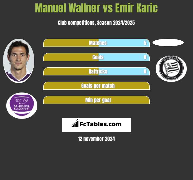 Manuel Wallner vs Emir Karic h2h player stats