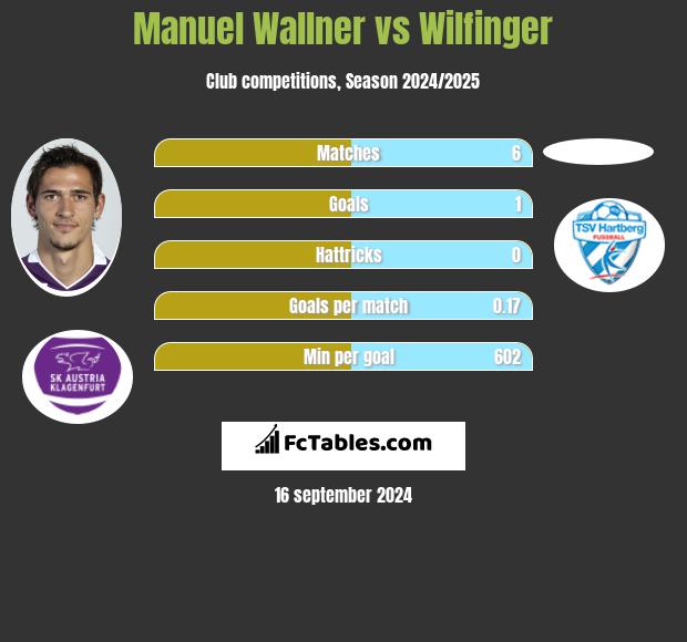 Manuel Wallner vs Wilfinger h2h player stats