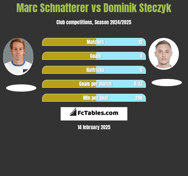 Marc Schnatterer vs Dominik Steczyk h2h player stats