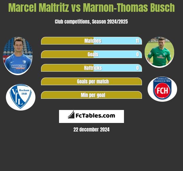 Marcel Maltritz vs Marnon-Thomas Busch h2h player stats